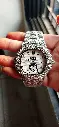 Patek Phillipe Geneve Day-Month Swiss Movement Full Iced out with White dial White Diamond Moissanite Automatic Watch
