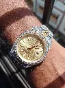 Rolex Oyster Perpetual Datejust Automatic Watch with Golden dial