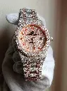 AP Full Iced out Automatic with Arabic dial with Rose gold tone Moissanite Diamond watch